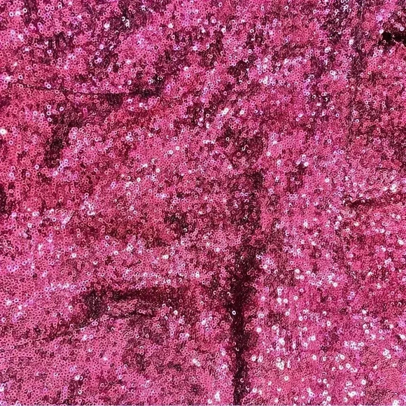 Berry Wine Red Prom HOCO Sequin Sparkly Short Dress Size 13/14 Deep V Backless - Picture 4 of 7